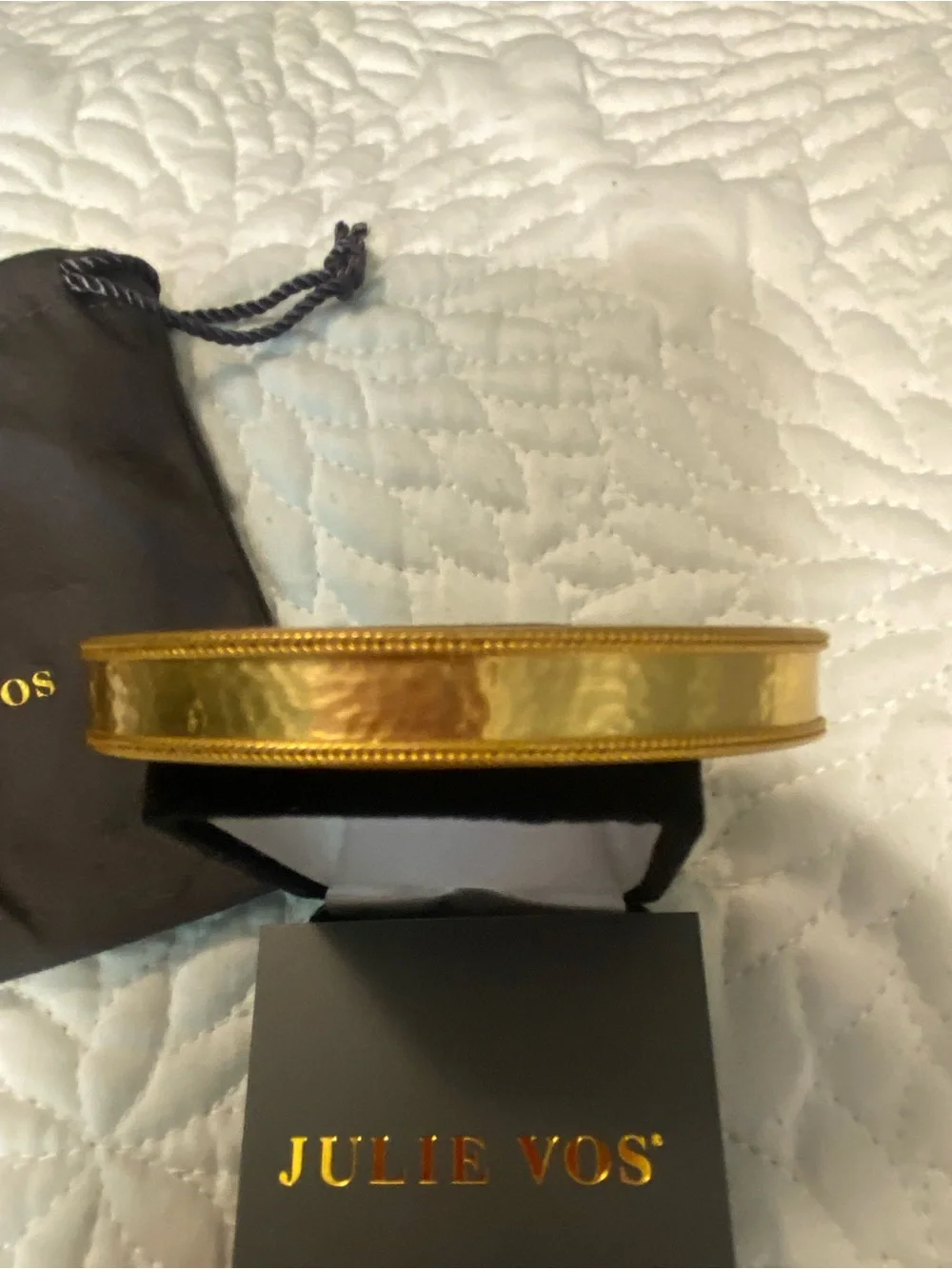 Julie Vos Gold Hinge Bangle Bracelet